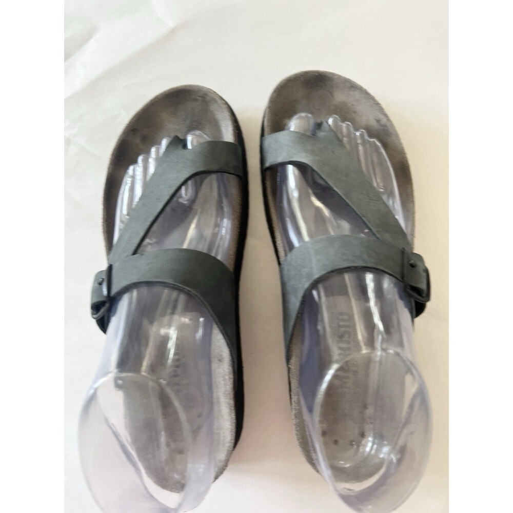 Mephisto Helen Sandals, women's size 38 7.5 $200 pewter/grey - great condition! - Picture 5 of 8